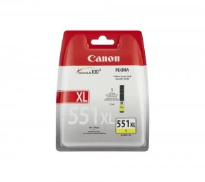 Image of Canon CLI551XL Yellow Ink Cartridge