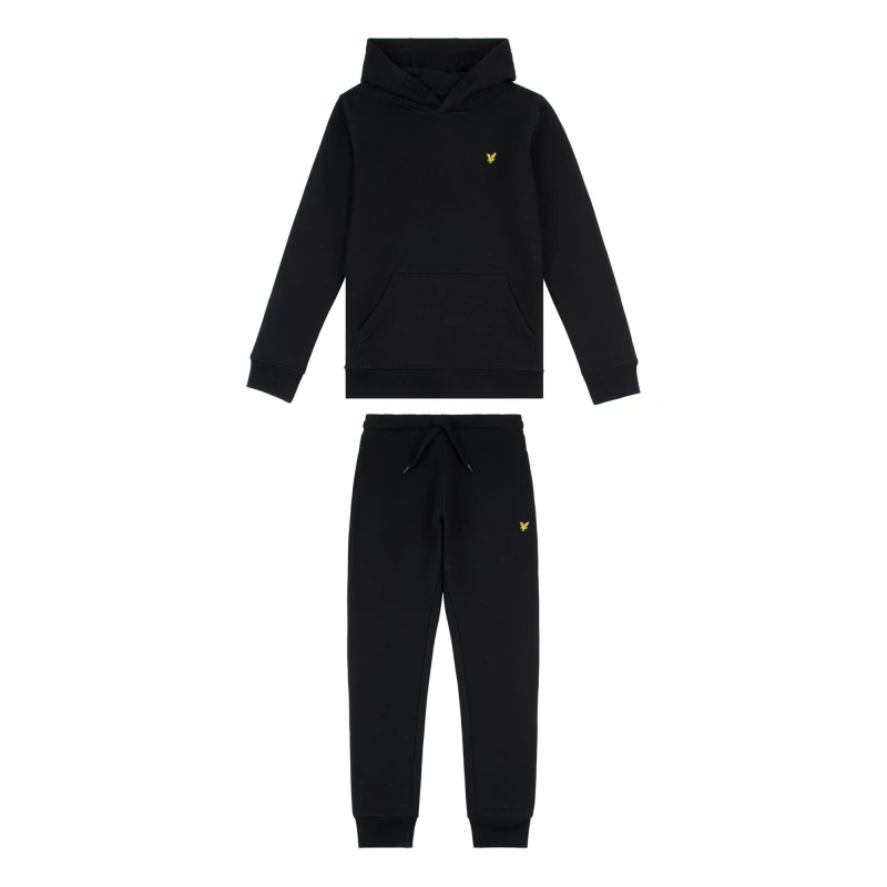 Image of Lyle and Scott Joggers and Hoodie Set Juniors - Black 8 - 9 Years