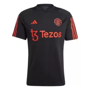 Image of adidas Manchester United Training Shirt 2023 2024 Adults - Black