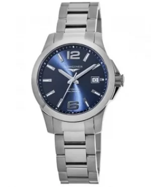 Image of Longines Conquest Blue Dial Stainless Steel Mens Watch L3.776.4.99.6 L3.776.4.99.6