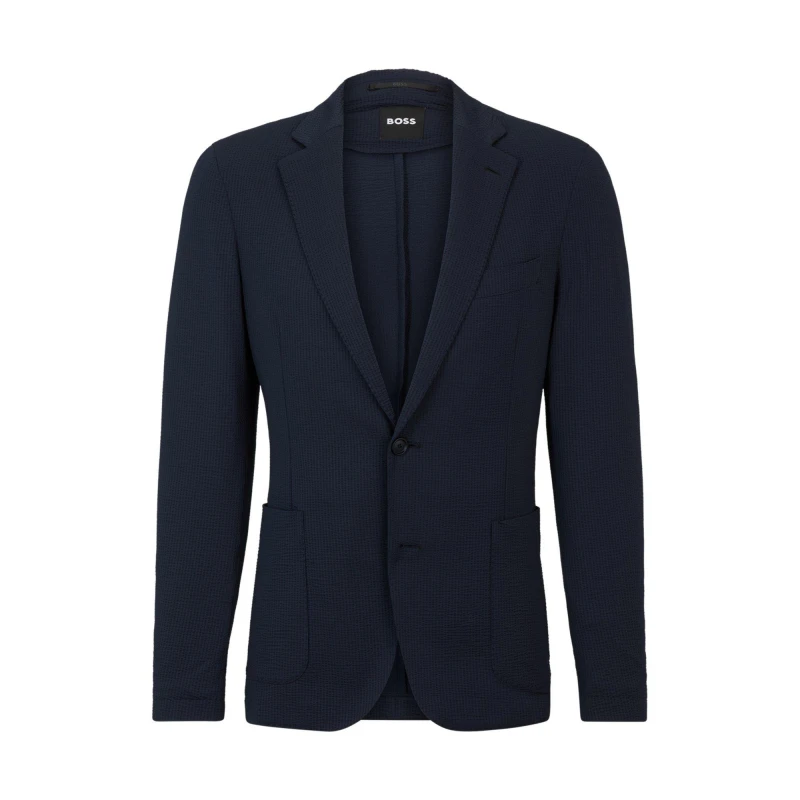 Image of Boss Mens P-Hanry-J-Wg-241 Tailored Suit Jacket Dark Blue 404 male 36 R (46)