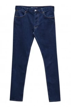 Image of Mens French Connection 72 Denim Stretch Indigo Slim Fit Jeans Midnight Blue