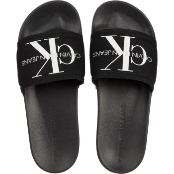 Image of Calvin Klein Jeans Monogram Slide - Black