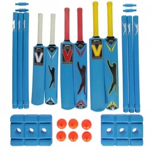 Image of Slazenger Academy Team Plastic Cricket Set Junior - Blue