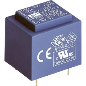 Image of Block VB 2,0/1/9 PCB mount transformer 1 x 230 V 1 x 9 V AC 2 VA 222 mA