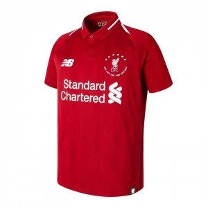 Image of New Balance Liverpool 6 Times Football Shirt Junior - Red