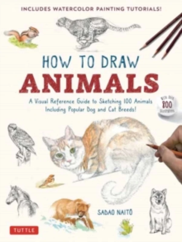 Image of How to Draw Animals : A Visual Reference Guide to Sketching 100 Animals Including Popular Dog and Cat Breeds! (With over 800 illustrations) Paperback