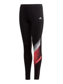 Image of Adidas Girls Unleash Confidence Tight - Black