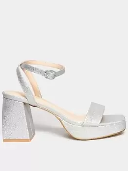 Image of Long Tall Sally Platform Heel - Silver, Size 7, Women