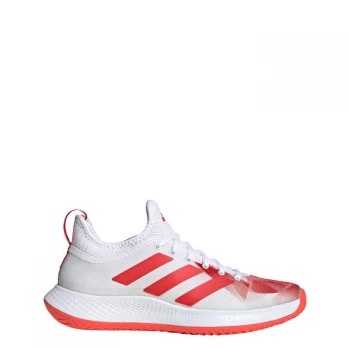 Image of adidas Defiant Generation Multicourt Tennis Shoes Womens - Cloud White / Red / Red