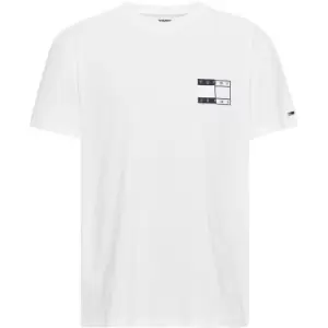 Image of Tommy Jeans Tjm Twisted Flag Tee - White