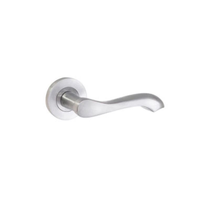 Image of Spira Brass Camila Lever Door Handle Satin Chrome