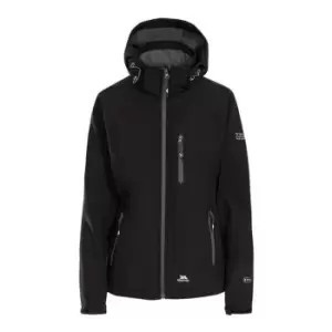 Image of Trespass Womens/Ladies Bela II Waterproof Softshell Jacket (M) (Black)