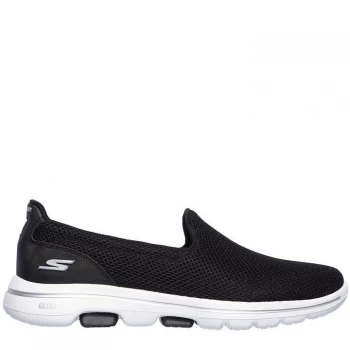 Image of Skechers Go Walk 5 Ladies Trainers - Black/White