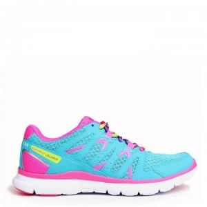 Image of Karrimor Duma Junior Girls Running Shoes - Teal/Pink
