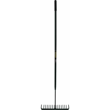 Image of Steel Shaft YD Tarmac Rake 16 Teeth Round - Sitesafe