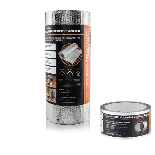 Image of Superfoil Multipurpose Insulation 0.6M X 15M And Foil Tape Set SF5755