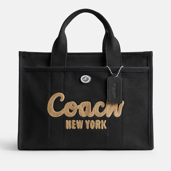 Image of Coach Cargo Cotton Canvas Tote Bag