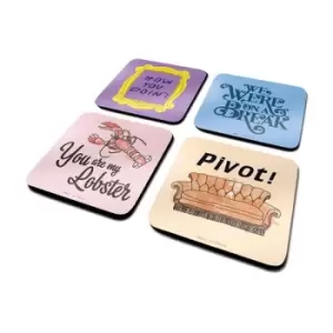 Image of Friends Coaster 4-Pack Quotes