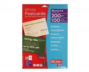 Image of Decadry PostCards 200gsm OCB3325 (100 Cards)