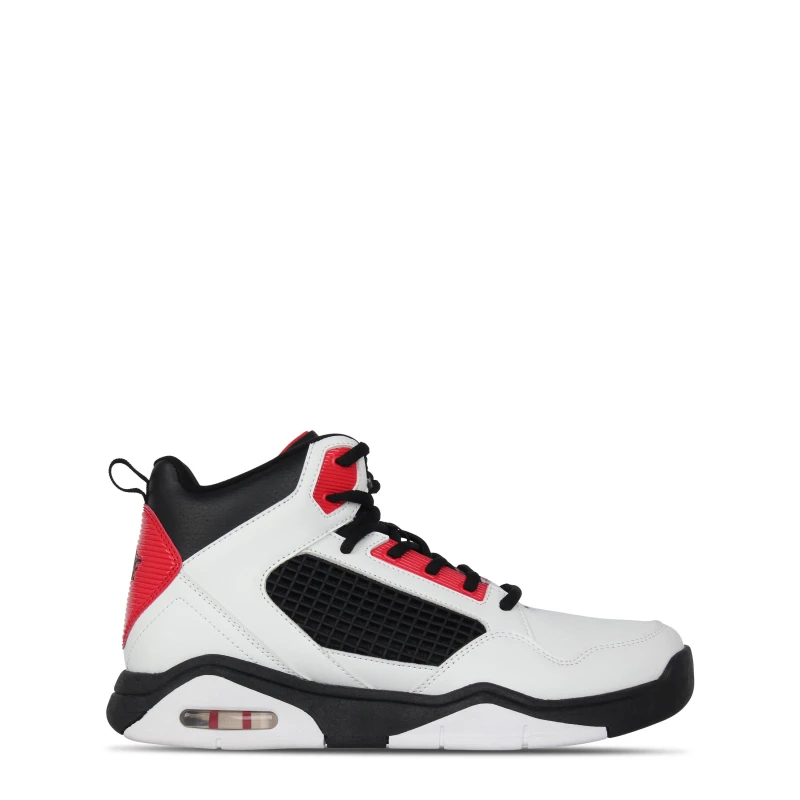 Image of Rise Reverse Basketball Trainers Mens White/Black/Red male 7.5 (41.5)