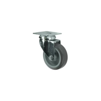 Image of Atlas Workholders - Swivel Plate 75MM Rubber Tyre