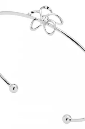 Image of Ted Baker Mens Silver Plated Crystal Blossom Ultrafine Bangle TBJ1428-01-02