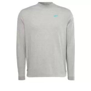Image of Reebok MYT Long-Sleeve Top Graphic T-Long-Sleeve Top - Grey