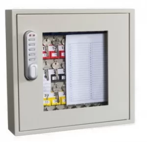 Image of Phoenix KC0402E Clear View Key Cabinet with Electronic Lock- 40 Key Hooks