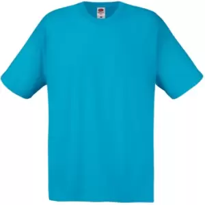 Image of Mens Short Sleeve Casual T-Shirt (Small) (Cyan)