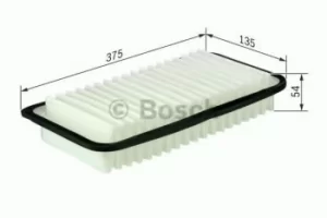 Image of Bosch 1987429163 Air Filter Insert S9163