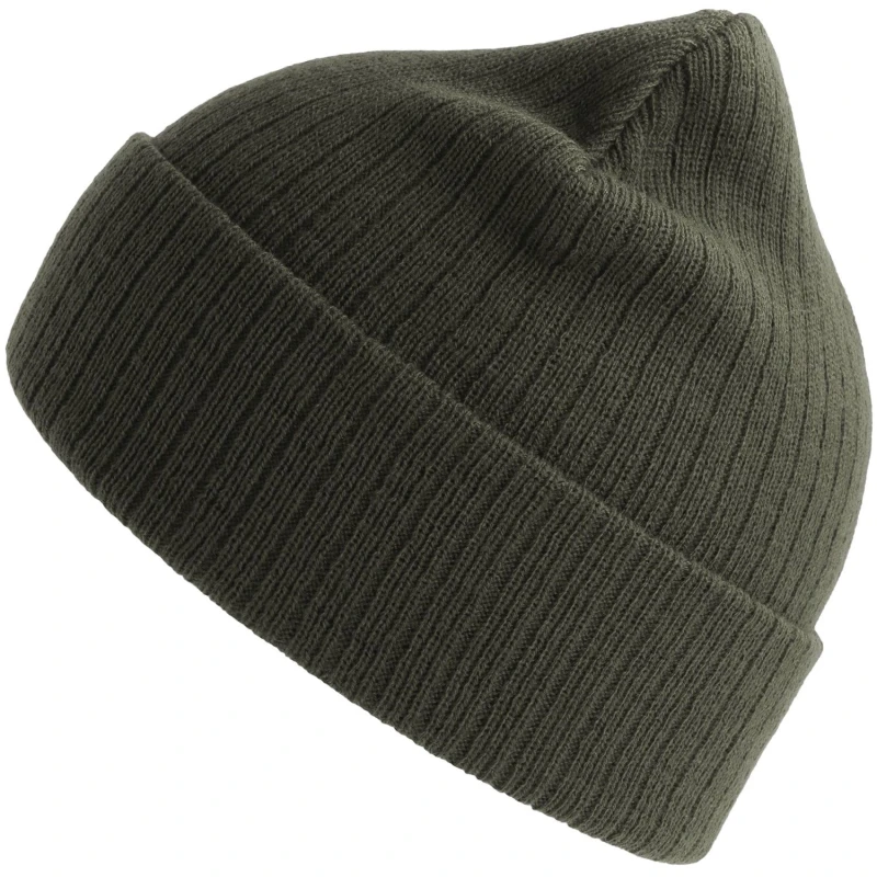Image of Atlantis Atlantis Men Rio Ribbed Beanie in Olive Olive One Size Male 5063470815241