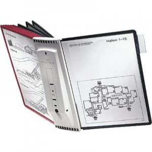 Image of Durable Display board wall bracket SHERPA WALL 10 - 5631 Red, Black A4 No. of display boards 10