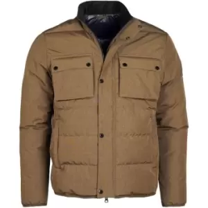 Image of Barbour International Transmission Throttle Baffle Quilted Jacket - Brown