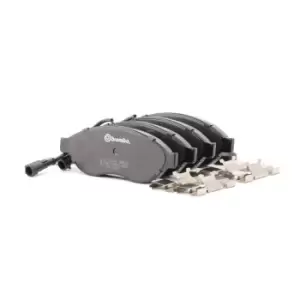 Image of BREMBO Brake pad set FIAT,PEUGEOT,CITROEN P 23 144 1411457380,1612433980,425357 425358,425462,6001073131,71770032,71773146,77364160,77366018,77366019