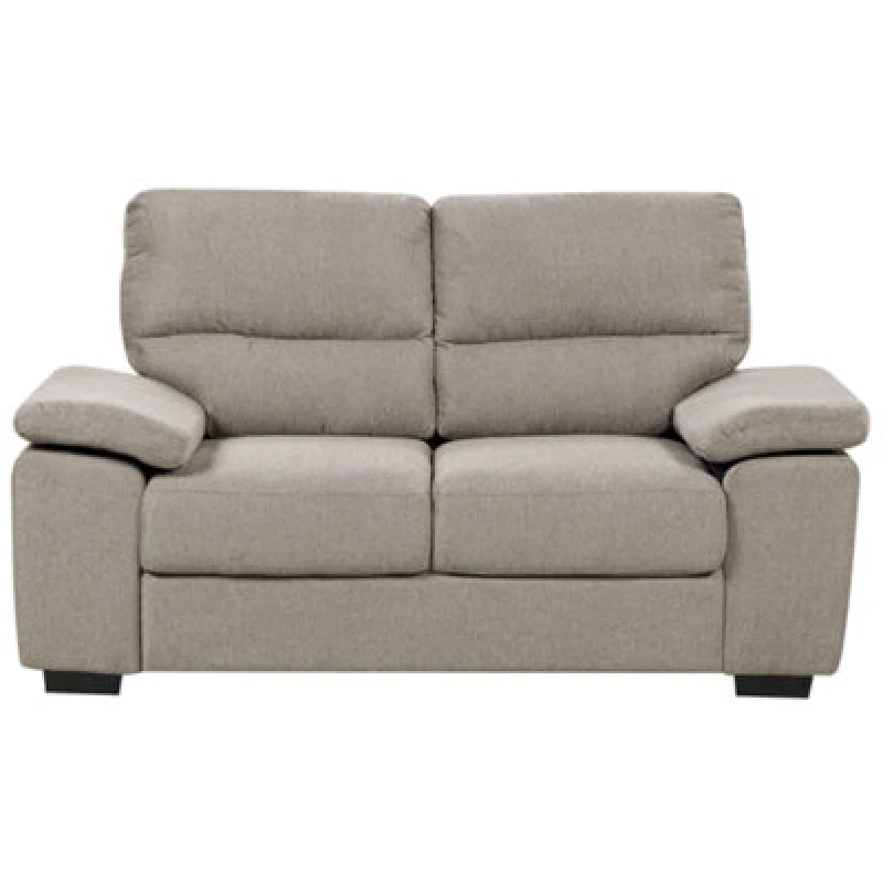 Image of Beliani Sofa 2 Seater Vogar Fabric Light Brown