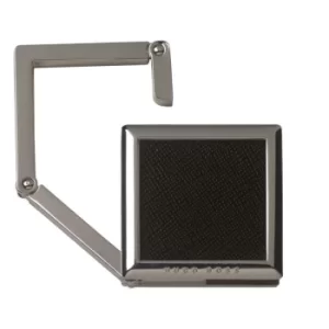 Image of Hugo Boss Pens Stainless Steel Bag Hanger Saffiano Black