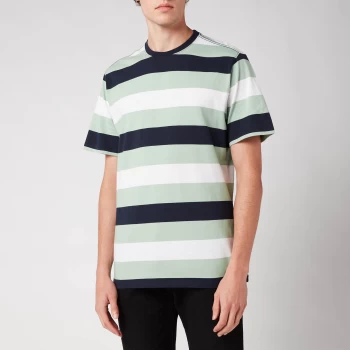 Image of Barbour Mens Edwards Stripe T-Shirt - Navy - S