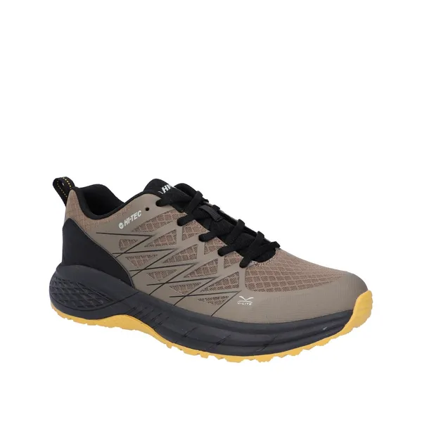Image of Hi Tec Mens Trail Destroyer Lightweight Trainers UK Size 11 (EU 45) Olive/Black/Golden Spice HIT145-OLIVE-11