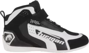 Image of Furygan V4 Vented Motorcycle Shoes, black-white, Size 42, black-white, Size 42