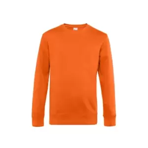 Image of B&C Mens King Crew Neck Sweater (S) (Pure Orange)