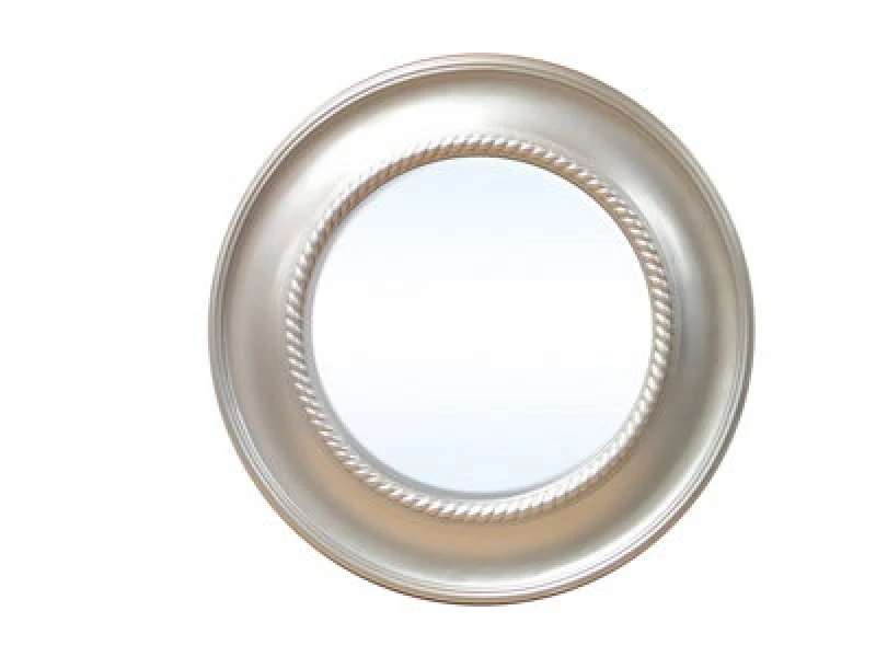 Image of Premier Housewares Valis Champagne Rounded Wall Mirror Cream