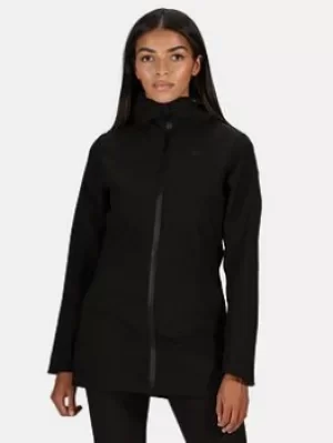 Image of Regatta Pulton Waterproof Jacket, Black, Size 14, Women