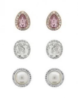 Image of Mood Silver Plated Tonal Mix Earrings