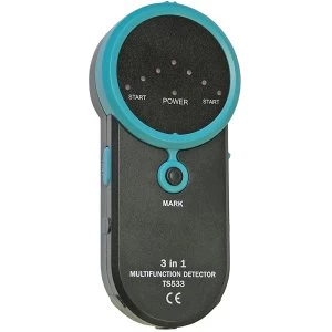 Image of Faithfull 3-in-1 Detector Stud Metal & Live Wire