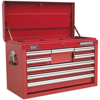 Image of Sealey Superline Pro 8 Drawer Heavy Duty Tool Chest Red