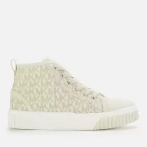 Image of Michael Kors Girls Skate Split High Top Trainers - Gold - UK 2 Kids
