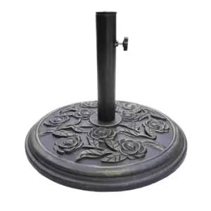 Image of Silver & Stone Milano Cast Iron Effect 8KG Parasol Base TJ Hughes