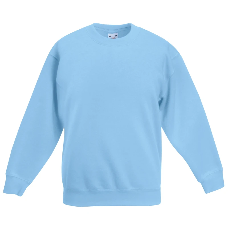 Image of Fruit Of The Loom Classic boys's Children's sweatshirt in Blue