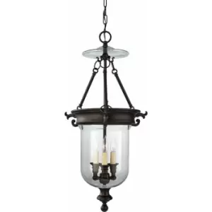 Image of 3 Bulb Chandelier Hanging Pendant LIght Oil Rubbed Bronze LED E14 40W Bulb